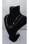 Stainless Steel Gold Color Heart Themed 2-Piece Ring Chain Necklace - 3