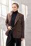 Viscose Velora Scarf with Clover Pattern in Gray Mink Tone, 90X90 - 2