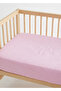 100% Cotton Muslin Fitted Sheet - 4 Layers, Breathable Fabric - 80X130 cm