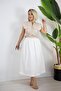 6305 Pocketed, Double Color, Sleeveless, Waist Tie Dress - 2