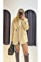 Button Detailed Thick Blazer Jacket - 2