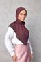 Viscose Velora Scarf Four Seasons Dark Plum 90X90 - 3