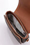 Shoulder Bag with Strap 385 Brown Dotted - 7