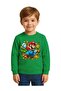 Unisex Super Mario Printed Children's Sweatshirt 3 Thread Raised - 2