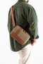 Canvas Fabric Crossbody Bag Unisex Tablet Bag Shoulder Bag with Strap - 3