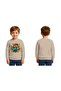 Unisex Super Mario Printed Children's Sweatshirt 3 Thread Raised