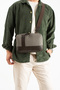 Canvas Fabric Crossbody Bag Unisex Tablet Bag Shoulder Bag with Strap - 4