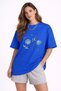 Unisex Colorful T-Shirt with Sea Shell Print