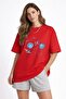 Unisex Colorful T-Shirt with Sea Shell Print