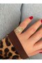 Limited Edition - Pinky Finger Baguette Stone Oval Cut Minimal Bottom Adjustable Joint Women's Ring - 3