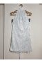 Women's Halter Neck Backless Fringed Sequined Mini Dress (7cm Length Extended) - 7