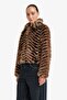 Warm Regular Fit Zippered Short Faux Fur Coat F5568Ax25Wn - 3