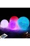 3D Moon Lamp with Bluetooth Speaker, Night Light for Bedroom, LED Table Lamp, Desk or Bedside Lamp, - 3