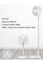 Retractable Fan, Portable USB Fan, Height Adjustable Standing Fan - 4