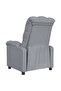 Recliner Chair Light Grey Fabric - 4