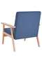 Armchair Blue Fabric - 4