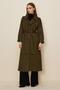Belted Suede Trench Coat 10986 - 2