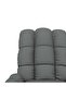 Recliner Chair Dark Grey Fabric - 6