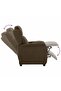 Recliner Chair Brown 66.5 x 94 x 101.5 cm Polyester - 7