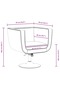 Bar Stool White Faux Leather - 3