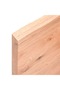 Table Top Light Brown 100x50x(2-4) cm Treated Solid Wood Oak - 6