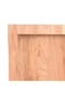 Table Top Light Brown 80x40x(2-4) cm Treated Solid Wood Live Edge - 6