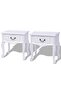Bedside Cabinets 2 pcs MDF White