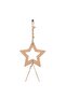 Hanging Christmas Trees with Top Stars 2 pcs 42x90 cm Natural Branch - 5