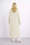 Women's Modest Maxi Length Long Sleeve Sporty Chic Knit Cardigan Jacket Suitable for Curve - 2