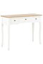 Dressing Console Table with 3 Drawers White