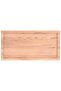 Table Top Light Brown 100x50x(2-4) cm Treated Solid Wood Oak - 2