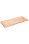 Table Top Light Brown 140x60x(2-4) cm Treated Solid Wood Oak