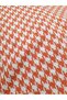Girl's Dress with Collar and Sleeve Details, Houndstooth Pattern - 2