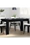 Dining Table Black Oak 140 x 74.5 x 76 cm Engineered Wood