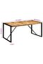 Dining Table 175x90x76 cm Solid Rough Wood Mango - 3