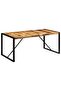 Dining Table 175x90x76 cm Solid Rough Wood Mango - 7