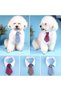 L Red 2023 Dog Cat Grooming Cat Striped Bow Tie Animal Striped Bow Tie Collar Pet Adjustable Christm - 8