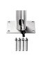 Garden Shower with Brown Base 225 cm Stainless Steel - 8