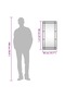 Wall Mirror Black 40x80 cm Rectangle Iron - 7