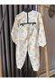 Babyaden Rabbit Patterned Pajama Party Cotton Unisex Girls Boys Children's Pajama Set - 6