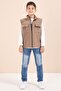Brown Zero Sleeve Vest Set Badili Boys' 3-Piece Pants Suit 23487 - 2