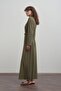 Khaki Belt Buckle Dress - 2