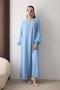 Fur-Trimmed Brooch Dress 32-2635 - 4