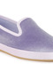 Women Velvet Round Toe Slip-On Loafers in Lilac - 4