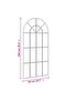 Wall Mirror Black 50x100 cm Arch Iron - 3