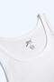 0008 Men's 4-Pack Corded Fabric Undershirts White Color - 4