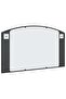 Wall Mirror Black 100x60 cm Arch Iron - 4