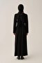 Black Belt Buckle Dress - 4