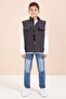 Füme Sıfır Kol Vest Set Badili Boy's 3-Piece Pants Suit 23489