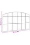Wall Mirror Black 100x60 cm Arch Iron - 3